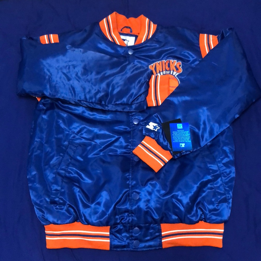 Mitchell & Ness® NY Knicks Satin Jacket NWT